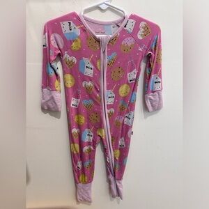 Little Sleepies Milk & Cookies zippy